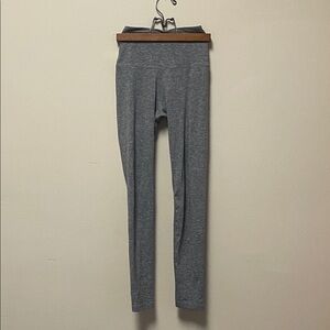 Gray High-Waisted Leggings